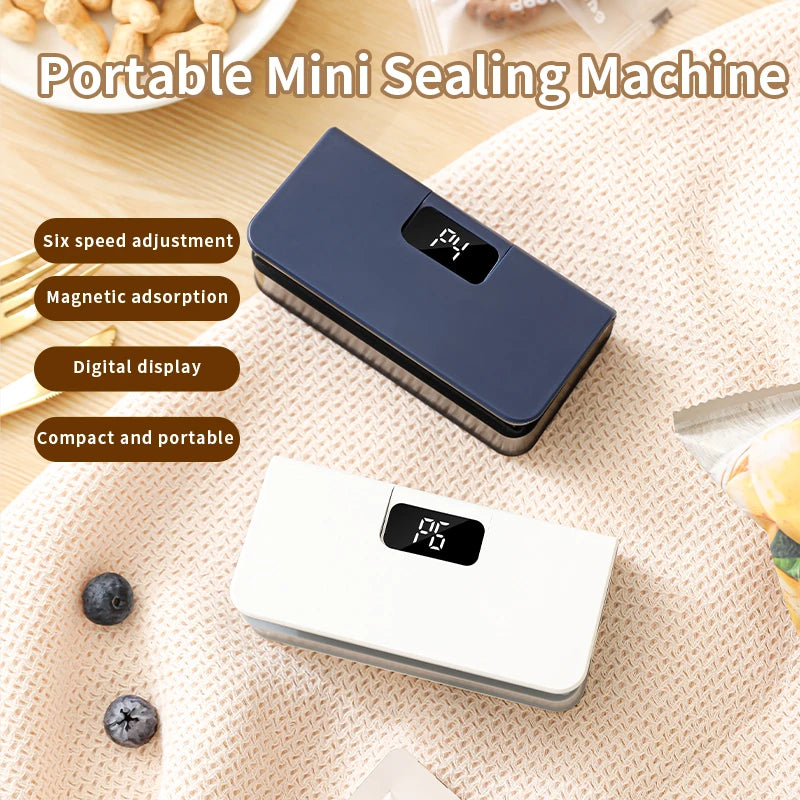 Plastic Bag Sealer Mini Heat Bag Sealing Machine Rechargeable Handheld Food Packaging Heat Sealer Thermal Bags Sealing Machine